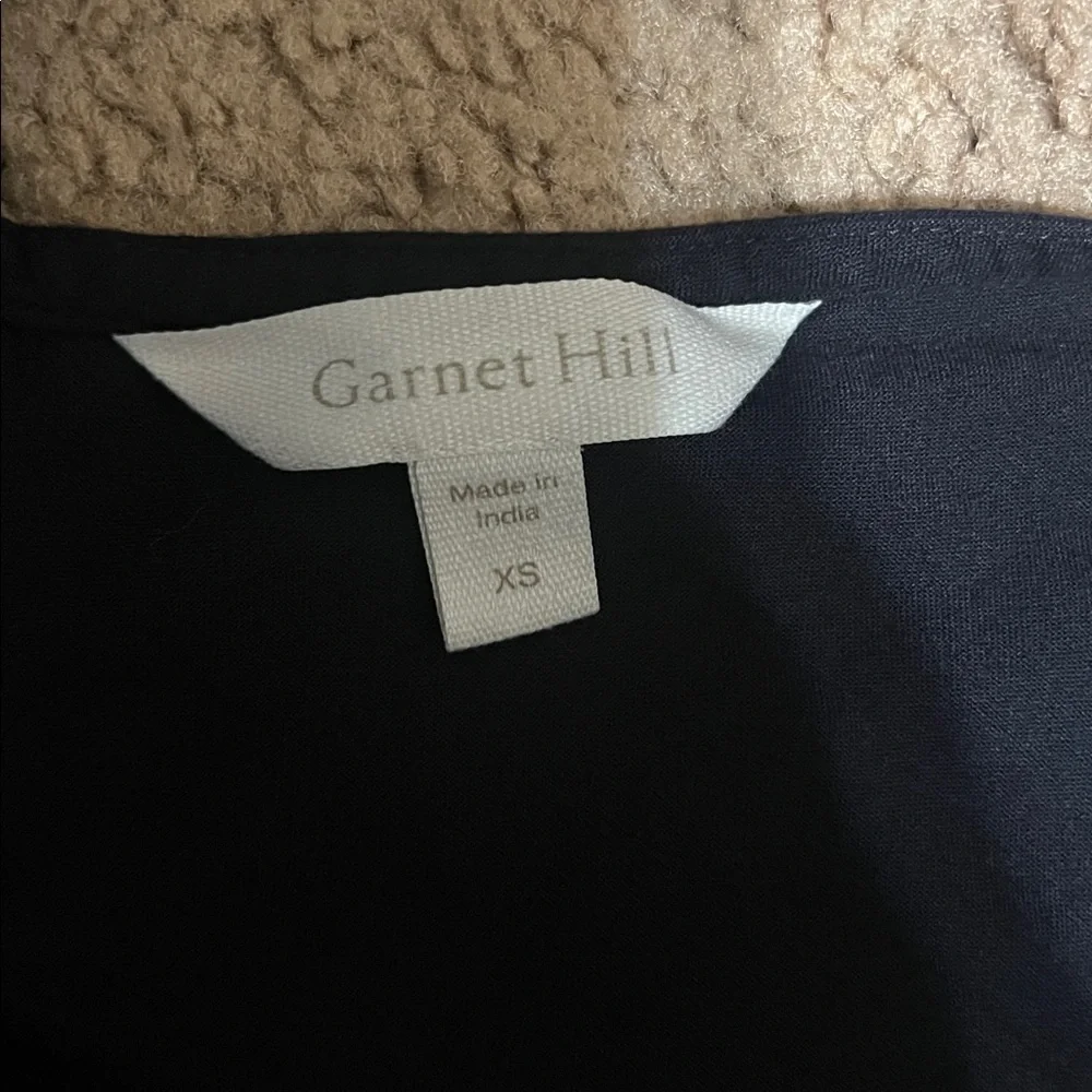 Garnet Hill Wide Leg Relaxed Fit Adjustable‎ Strap  Viscose Jumpsuit Black XS